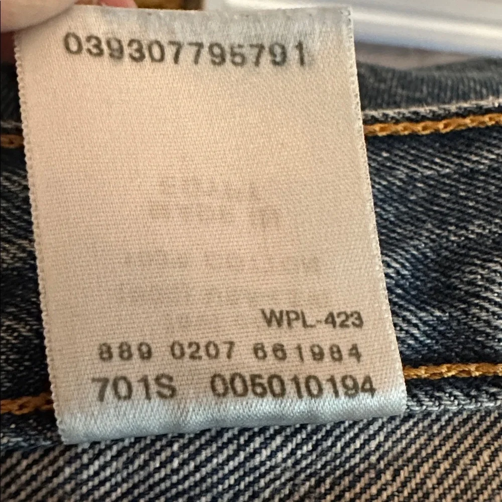 Levi's Men’s 501 straight Leg 36/32 cotton button fly denim blue Jeans